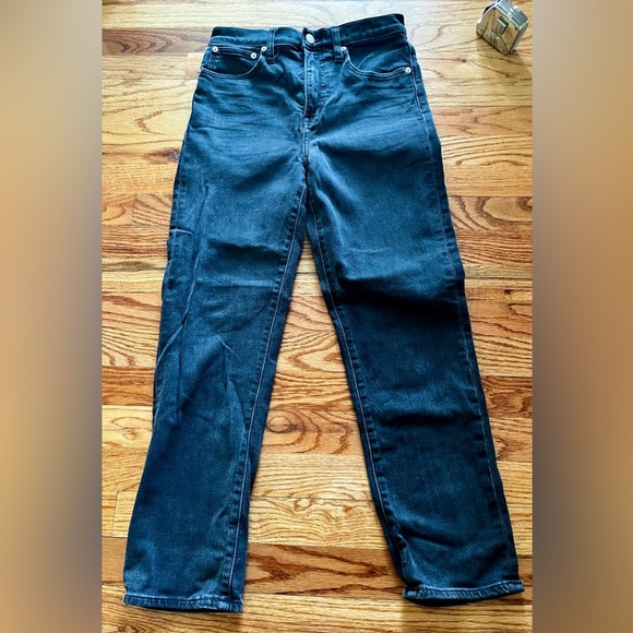 Madewell Denim - Madewell Classic Straight jeans faded black jeans size 25
